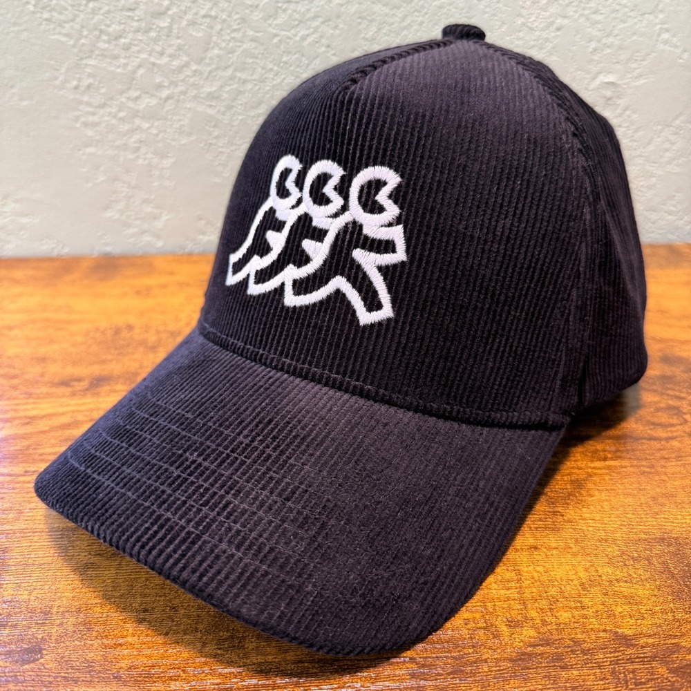 Retro Windbreaker Direct Caps Black Corduroy Baseball Cap Hat‎ SnapBack 90s Vibe